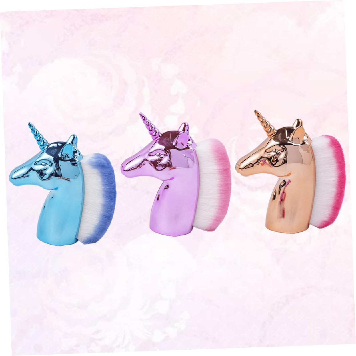 FOMIYES 6pièces Brosse à Ongles De Nettoyage Unicorn Pour Élimination Poussière Bleu Rose Brosse Douce Pour Manucure Et Pédicure