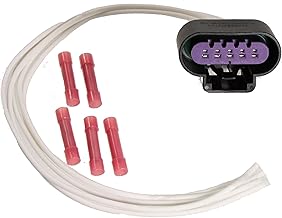 APDTY 756611 Wiring Harness Pigtail Round 5-Wire Connector Fits Cam Crank Headlight Fuel Injector Engine Control MAP MAF Mass Air Manifold Pressure & More (Replaces 13585858, 19151498, PT2785)