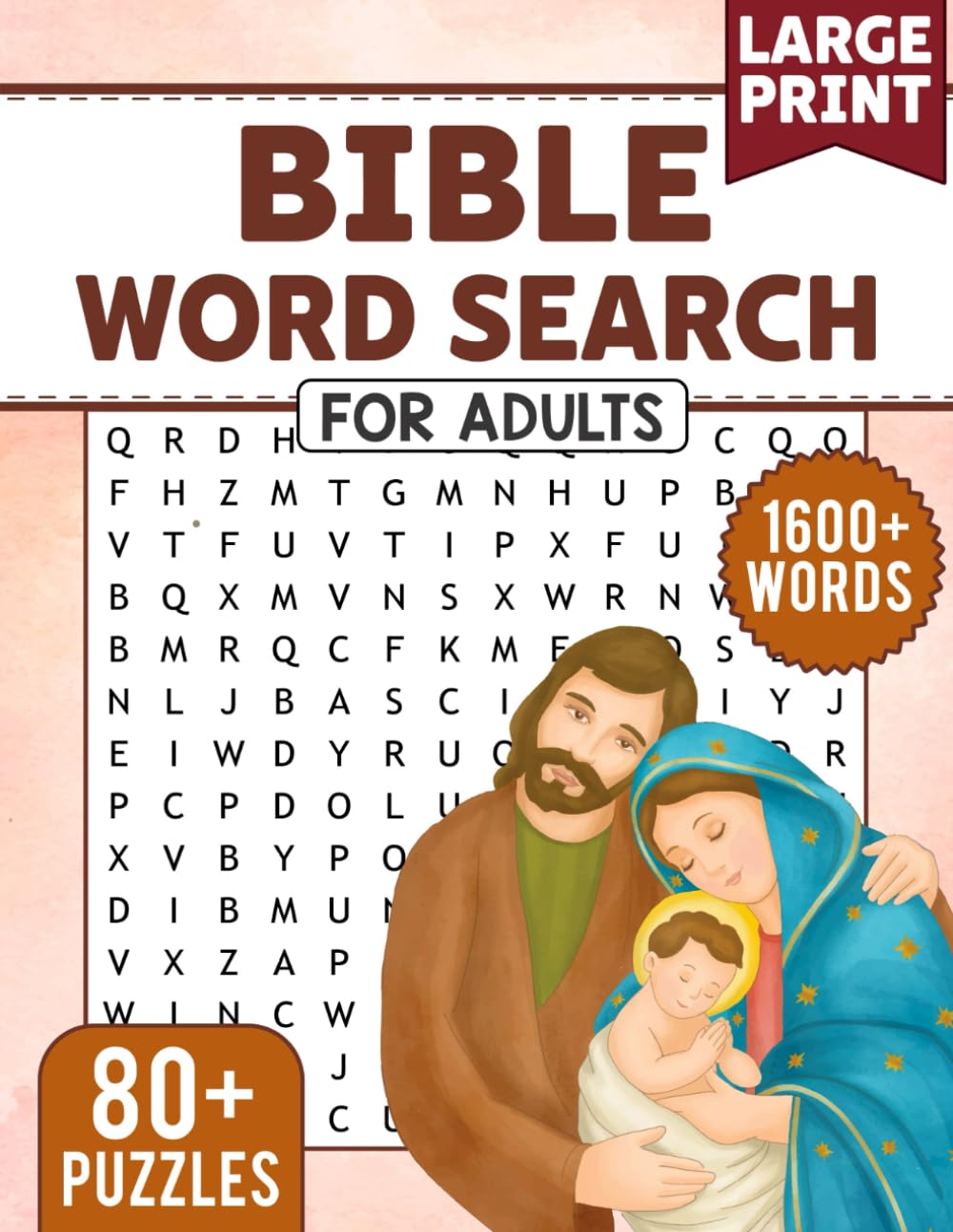 Bible Word Search for Adults: Large Print Word Puzzles for Christian Faith, Peace and Joy: Bible Word Find Books For Adults