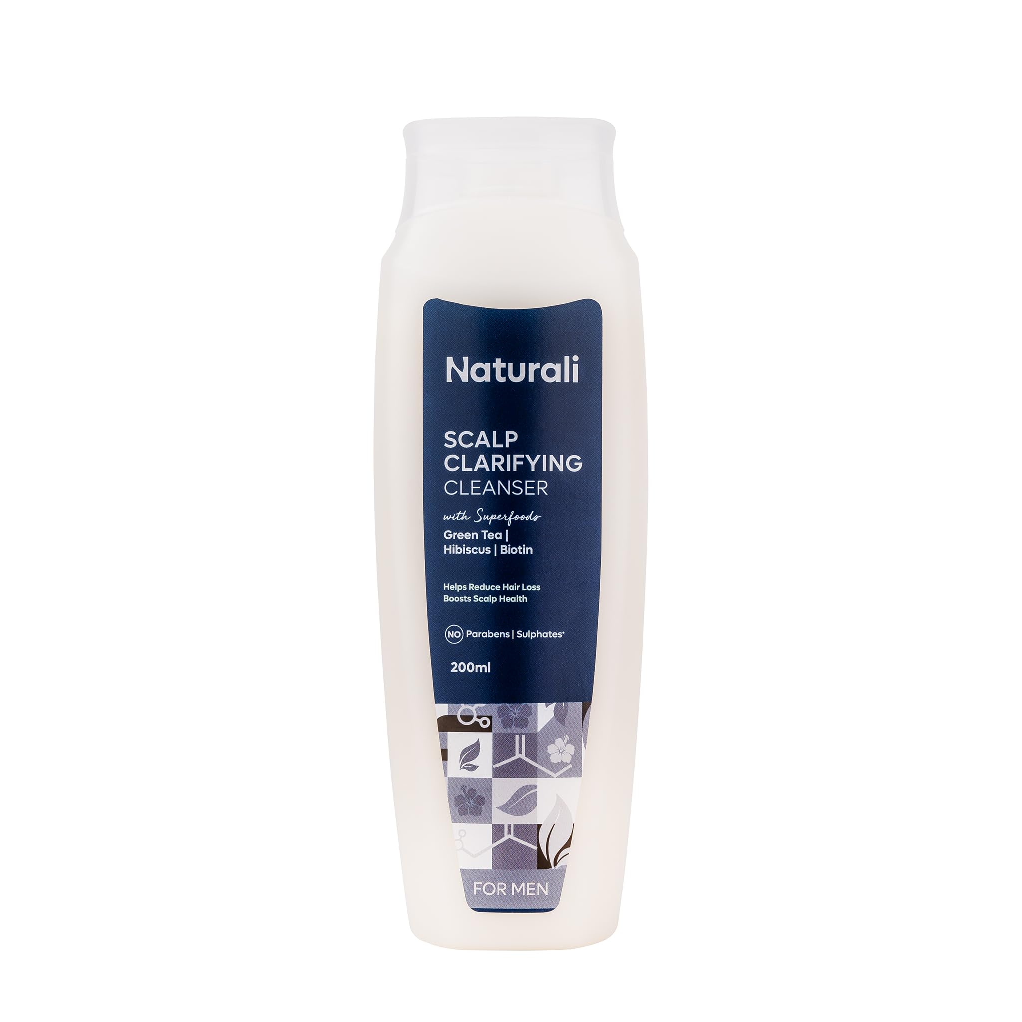 Naturali Scalp Clarifying Shampoo For Men | With Green Tea, Hibiscus & Biotin | Reduces Hair Loss & Dandruff | Sulphate Free Shampoo For Men | 200 ml-image-15