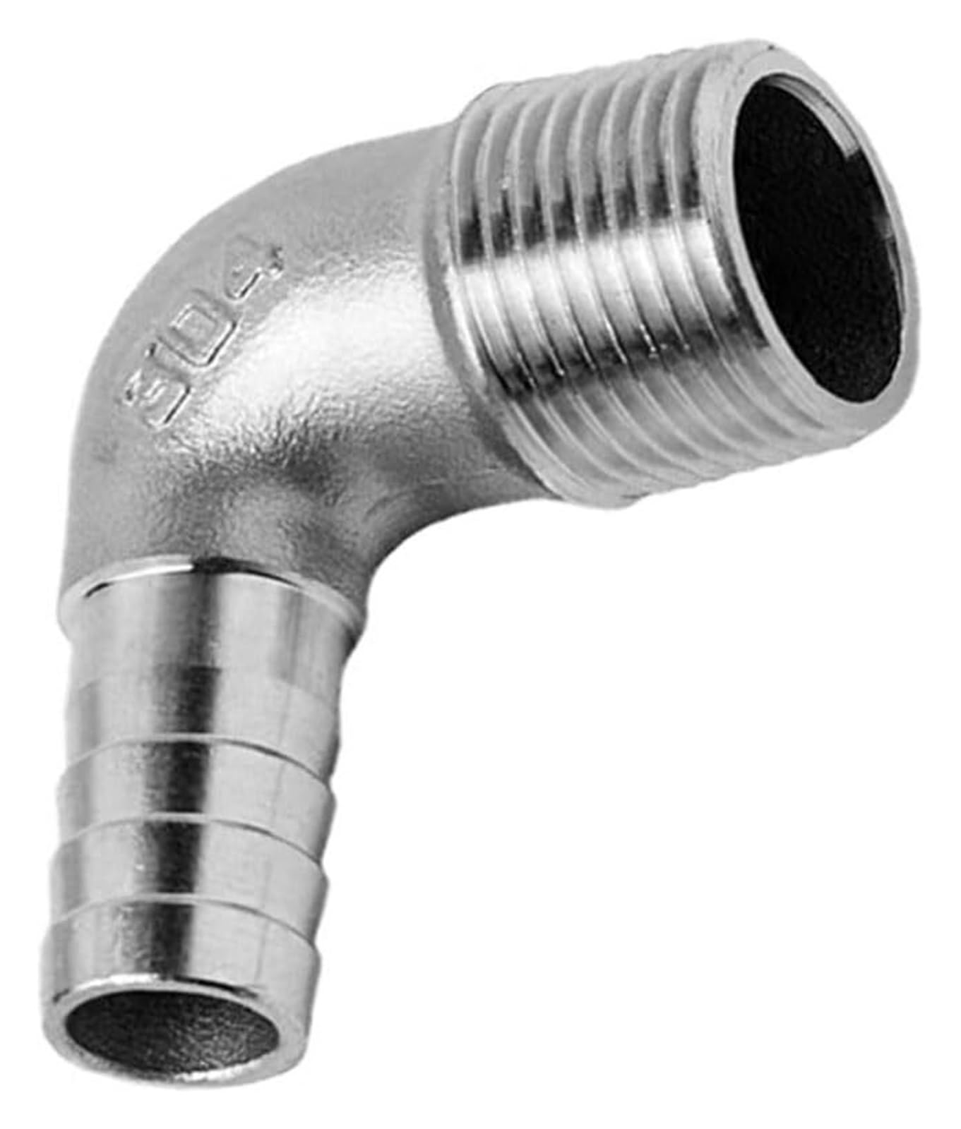 Złącza kolankowe, Złącza łokciowe, 1 szt. kolano 90 stopni ze stali nierdzewnej, 8 mm, 10, 12, 14, 15, 16, 20, 25, króciec do węża, złączka rurowa