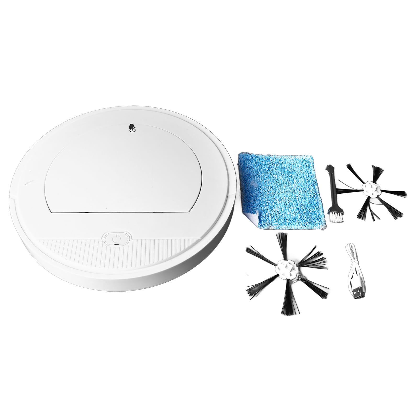 Spazzatrice per Pavimenti Intelligente, Funzionamento Conveniente Tramite App Spazzatrice Automatica Assorbimento della Polvere con Set di Spazzole per la Pulizia della Casa