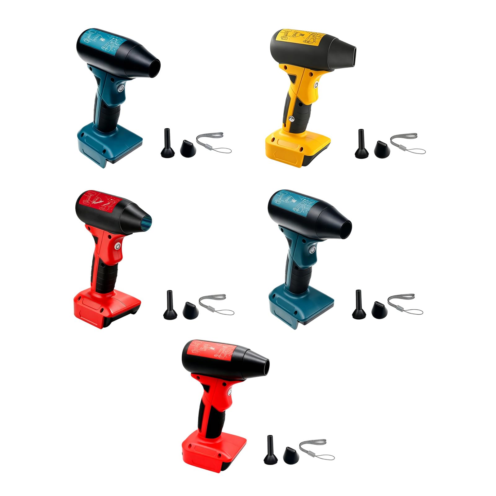 Soffiatore Compatto a Batteria per la Cura degli spazi, BS | Flusso d ' a velocità, motore brushless, cinturino da polso, batteria non inclusa