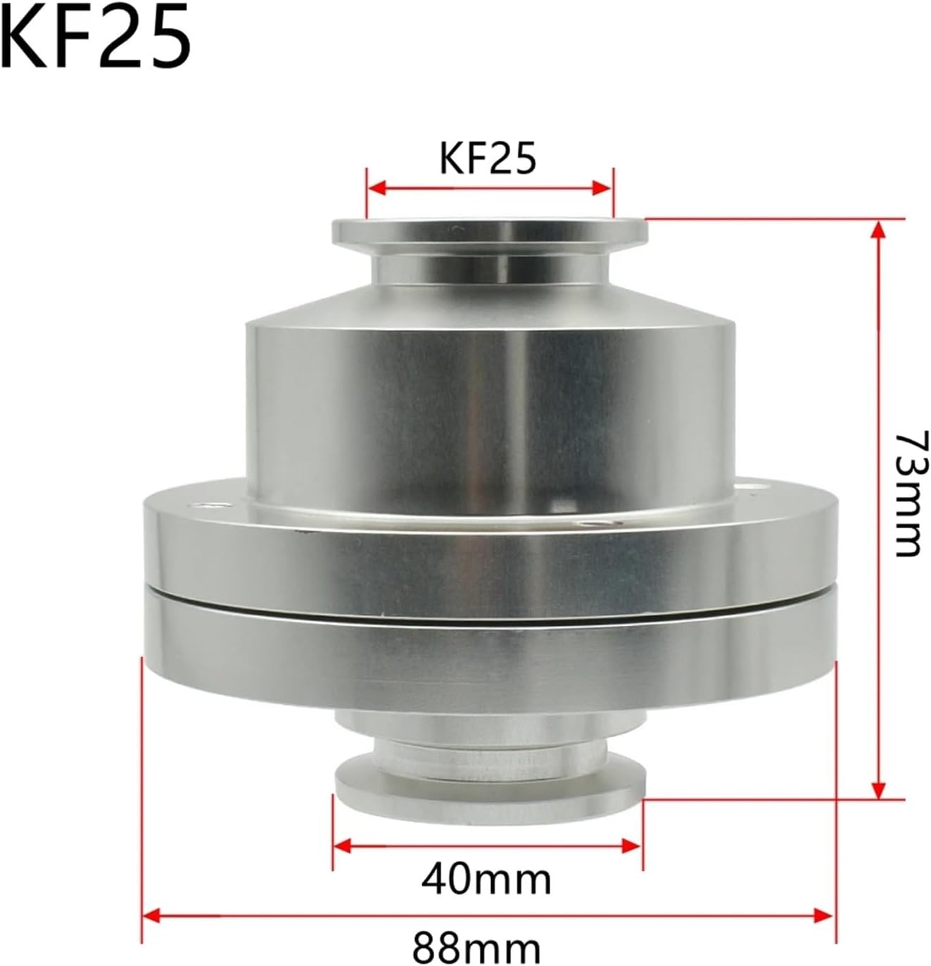 KF25 KF40 アルミニウム合金ワンウェイインラインチェックバルブリフトチェックバルブ(KF25)