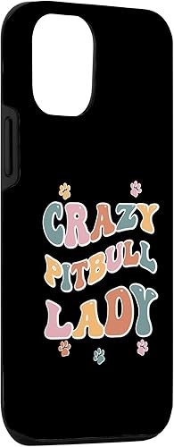 Miniatura 6 de Funda para iPhone 14 Pro Max Crazy Pitbull Lady Design for Dog Lovers