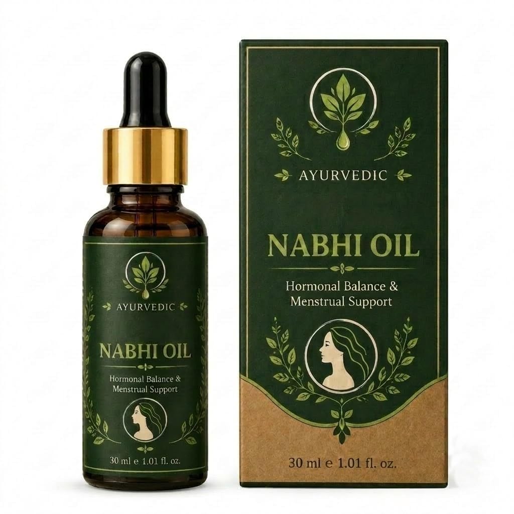 Natural Ayurvedic Nabhi Oil for Unisex Herbal Belly Button Care Oil | Daily Navel Massage Oil for Skin Hydration & Nourishment | Lightweight Non-Greasy Formula | Ayurvedic Self Care 30ml-image-42