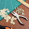 100 PCS Mini Brad Fasteners, and 300 Pieces Washers with Hole Punch, Round Paper Fasteners for Crafts Mini Brass Brads Metal Brad Split Pins Pastel for Paper Crafts DIY Scrapbooking Supplies (Gold) #1