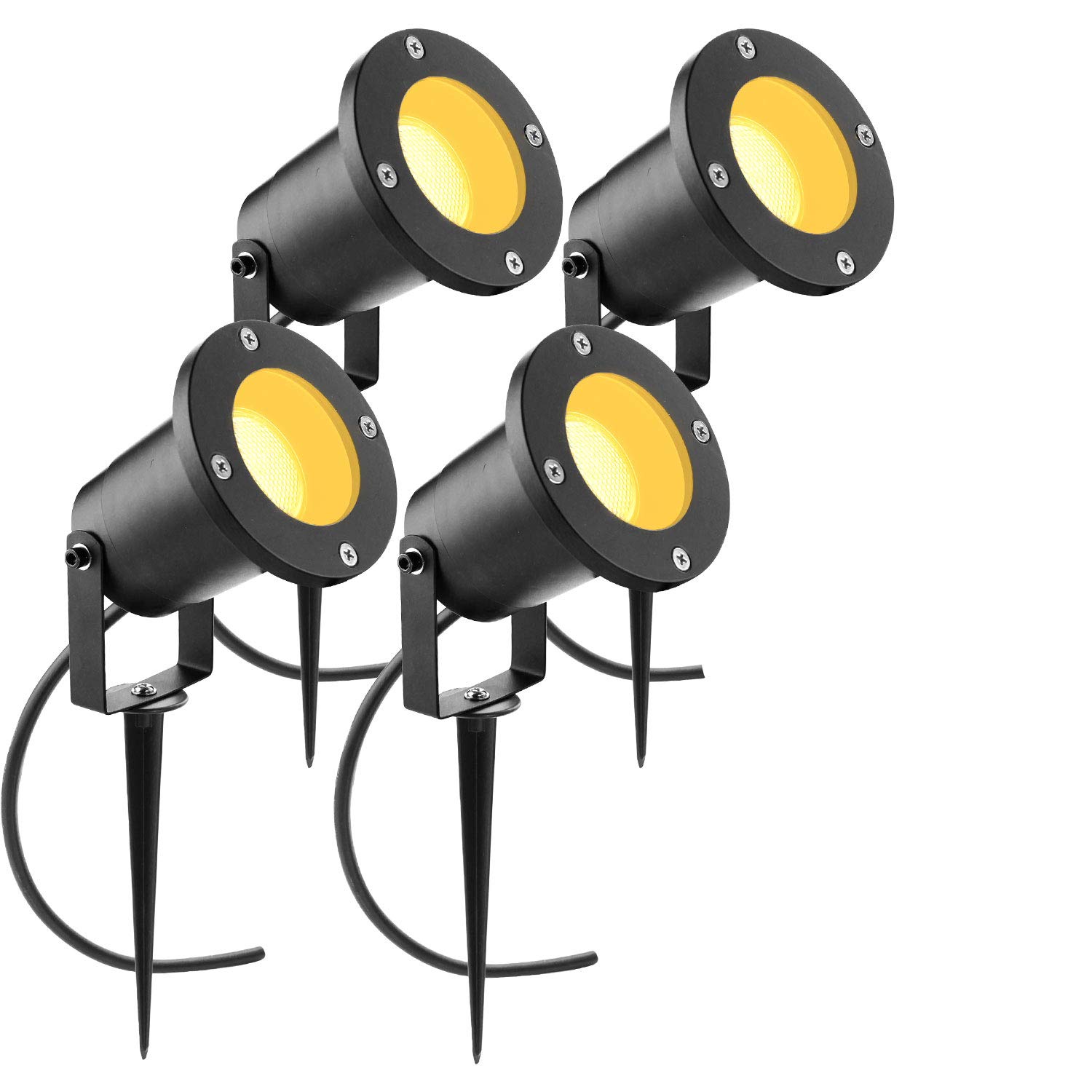 Buy 4 Pack LED Garden Spike Lights Outdoor IP65 GU10 Ground Spot Light