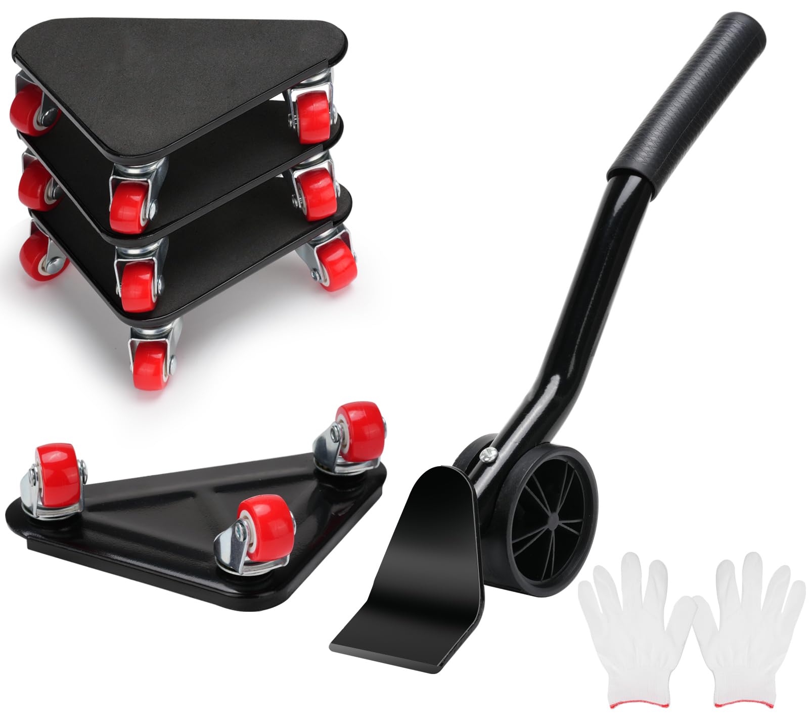 Drado roulettes pour Meubles Charge Lourde, Lot de 5 roulettes de Transport pour Meubles Charge de 600Kg, Roues Pivotantes à 360 Degrés, Pas de Dégâts sur Les Sols en Bois