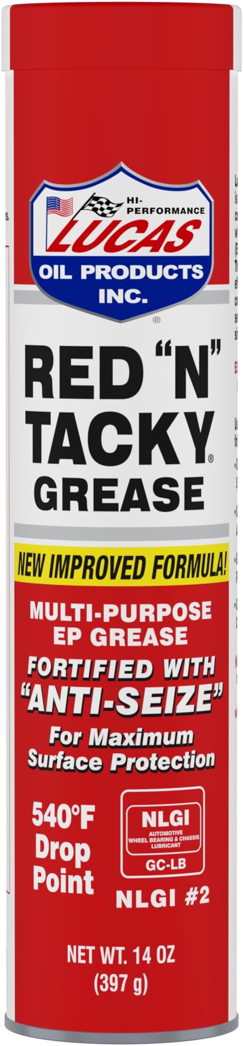 10005 Red N Tacky Grease - 14 Ounce Cartridge (Pack of 10)