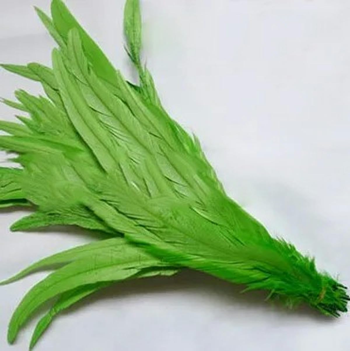 100 sztuk w zestawie naturalne pióra ogona koguta 25-45 cm różowe czerwone pióra do majsterkowania odzież biżuteria dekoracja impreza występ sceniczny zielony 40-45 cm