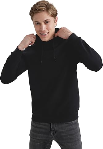 DeFacto Erkek Regular Fit Şal Yaka Sweatshirt