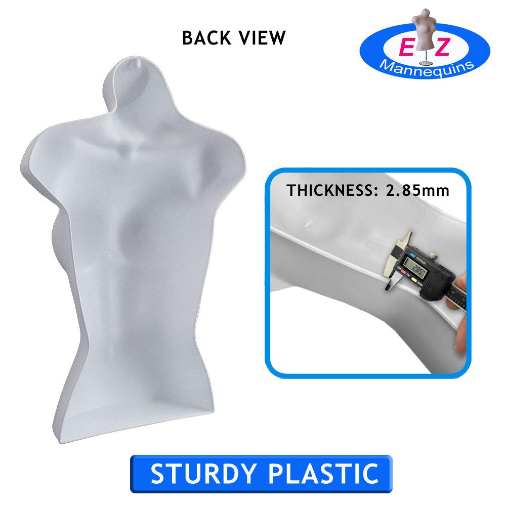 Buy EZMannequins Male and Female Mannequin Torso Set, Dress Form