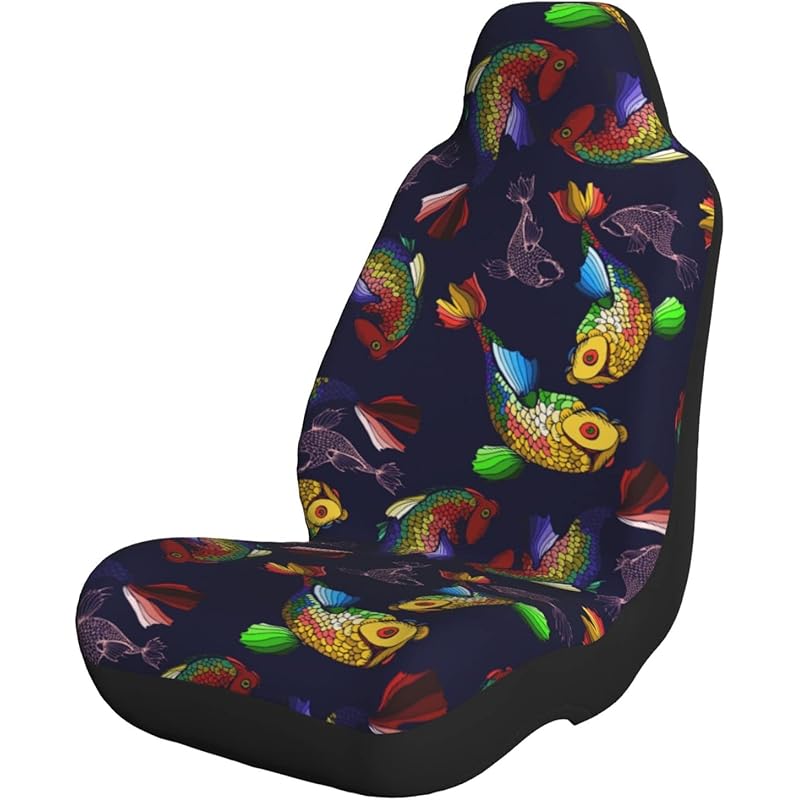 カーアクセサリ 耐熱 二層 足あとぐらす M カーシートカバー カラフルな鯉 シートクッション 車用シートカバー 前席用 防汚 気性 洗える 普通車 適用 フロント 軽自動車 取付簡単 お手入れ簡単 シートカバー 背面フルカバー ブラック 運転席 助手席 車用 シート カバー カーアクセサリ 耐熱 二層 足あとぐらす M カーシートカバー カラフルな鯉 シートクッション 車用シートカバー 前席用 防汚 気性 洗える 普通車 適用 フロント 軽自動車 取付簡単 お手入れ簡単 シートカバー 背面フルカバー ブラック 運転席 助手席 車用 シート カバー