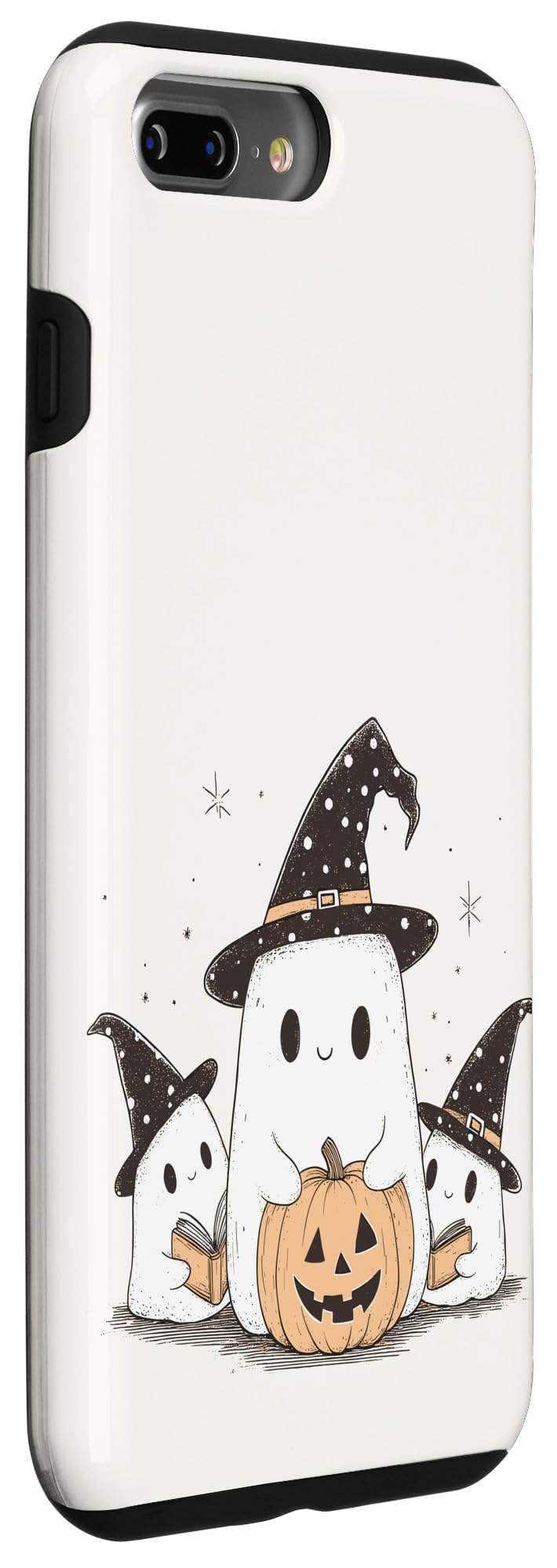 Spooky Cute Ghosts Pumpkin Books Halloween Case for iPhone 7 Plus/8 Plus - Image 3