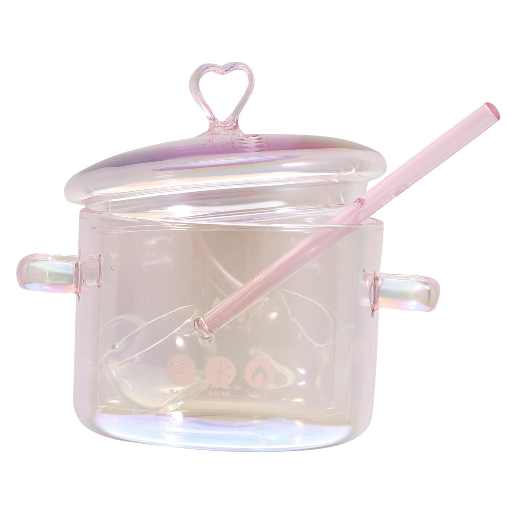 Casserole en verre transparent de 1500ml de cuisine