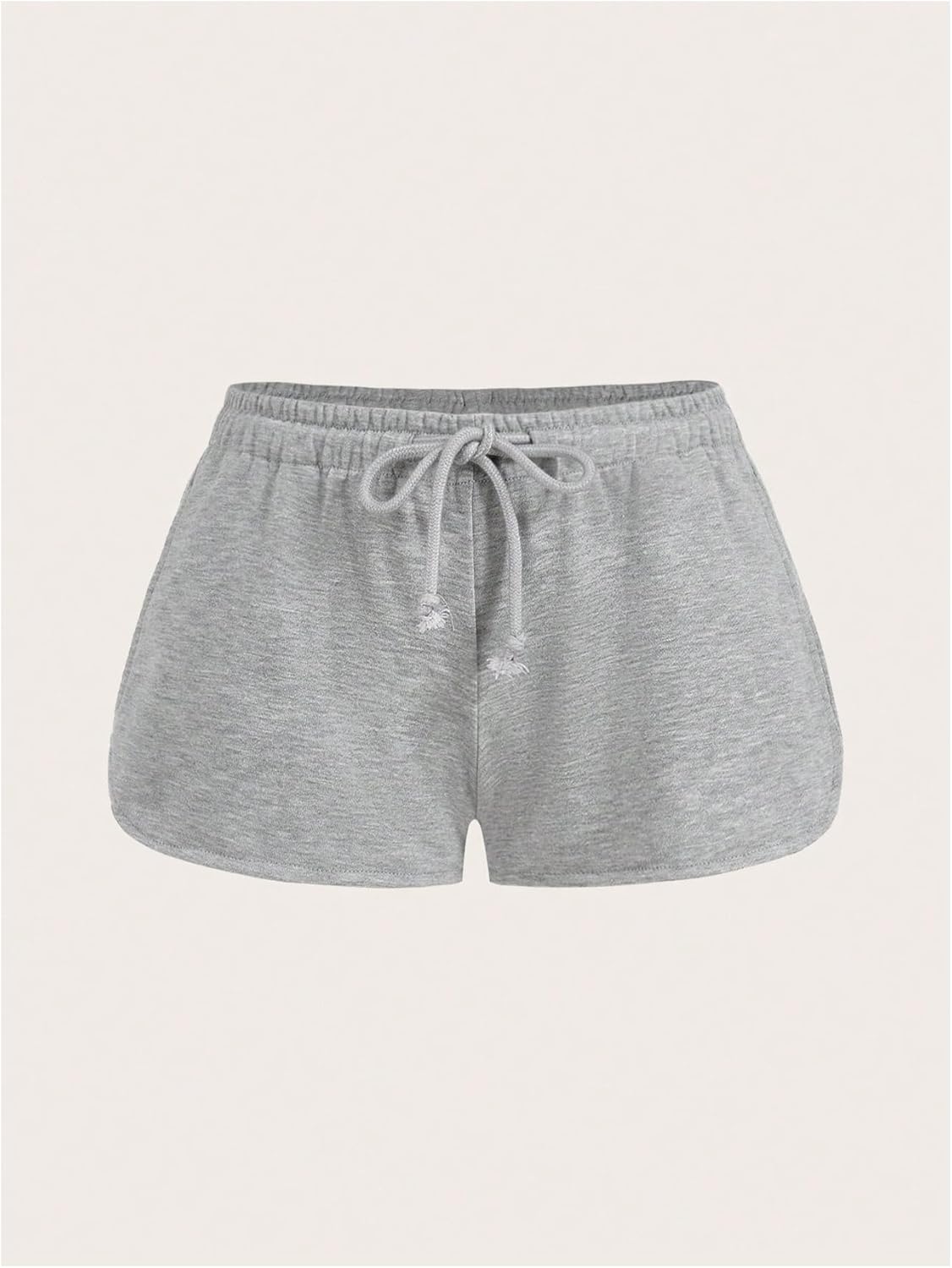 Women's 2 Packs Drawstring Waist Sweat Shorts Low Rise Workout Track Shorts Casual Lounge - Image 5