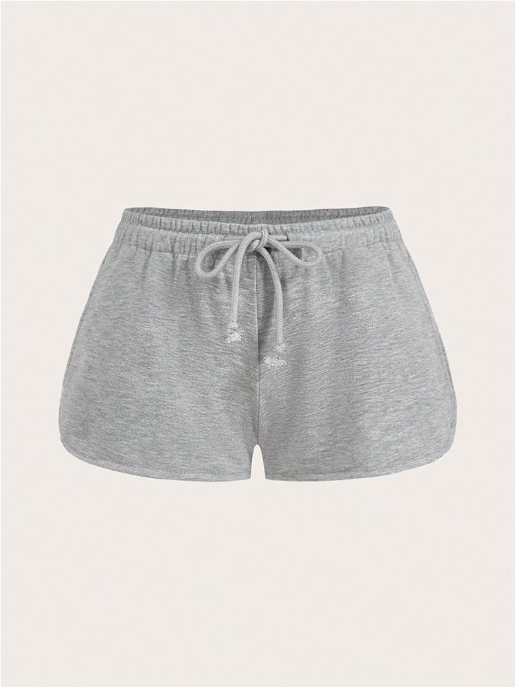 SOLY HUX Women's Summer Wide Leg Sweat Shorts Drawstring Elastic