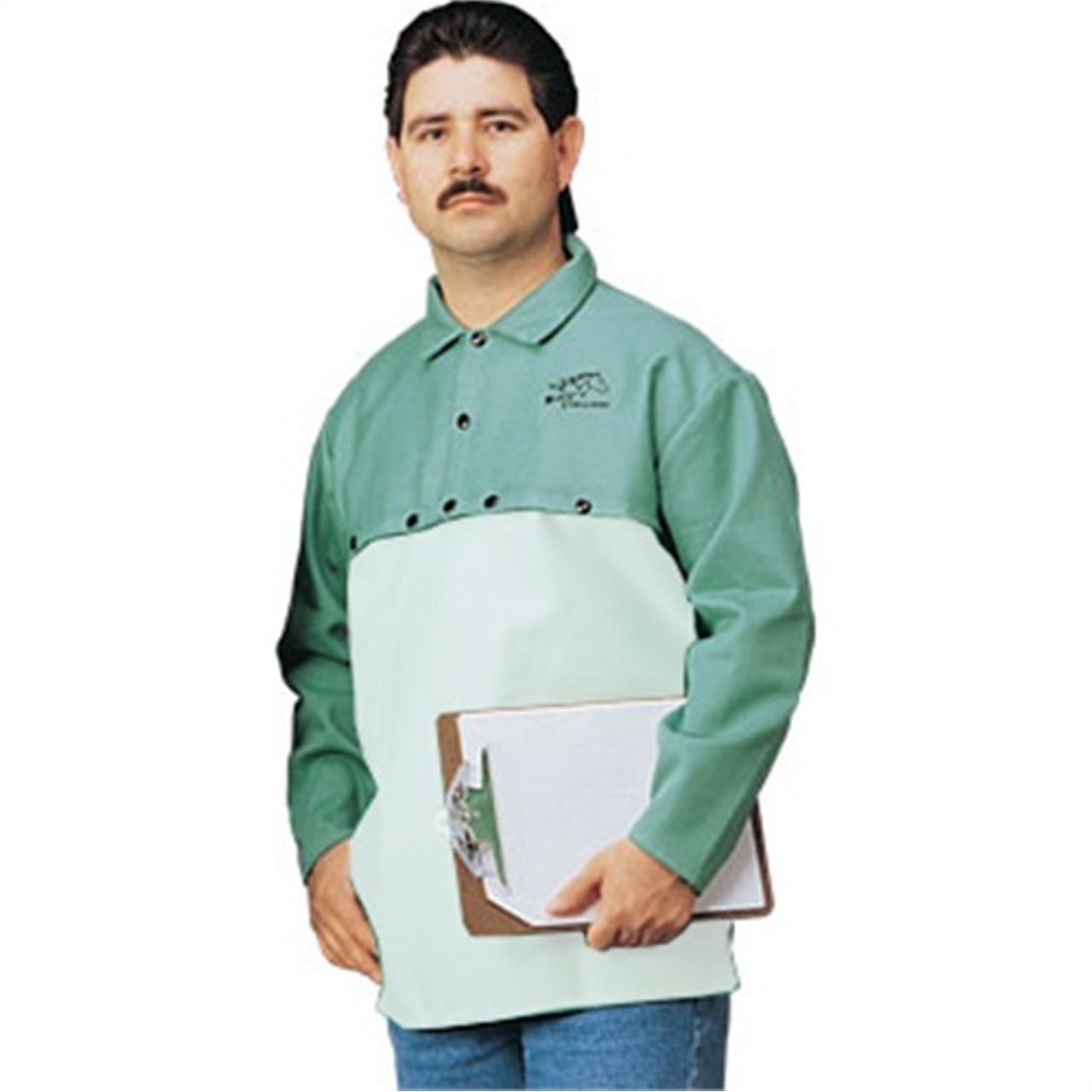 Black Stallion F9-21CS FR Cotton Welding Cape Sleeves, 9 oz, Green, Medium