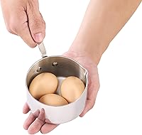 Vista 10 de Cooks Standard Juego de ollas calentadoras de mantequilla de acero inoxidable, 0.15/0.29/0.46/0.68 cuartos de galón, sartenes pequeñas revestidas