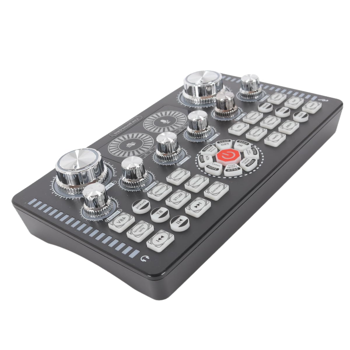 Alide Scheda audio Q7 Live, alimentazione Phantom a 48 V, riduzione del rumore di terza marcia per streaming live, podcast, voice over, canto, PC, smartphone