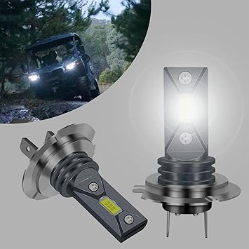 CFMOTO LED Headlight Bulb Low Beam Location for UFORCE ZFORCE 500 800 12V 55W PX26 Replace OEM3112036 (2 Pack)