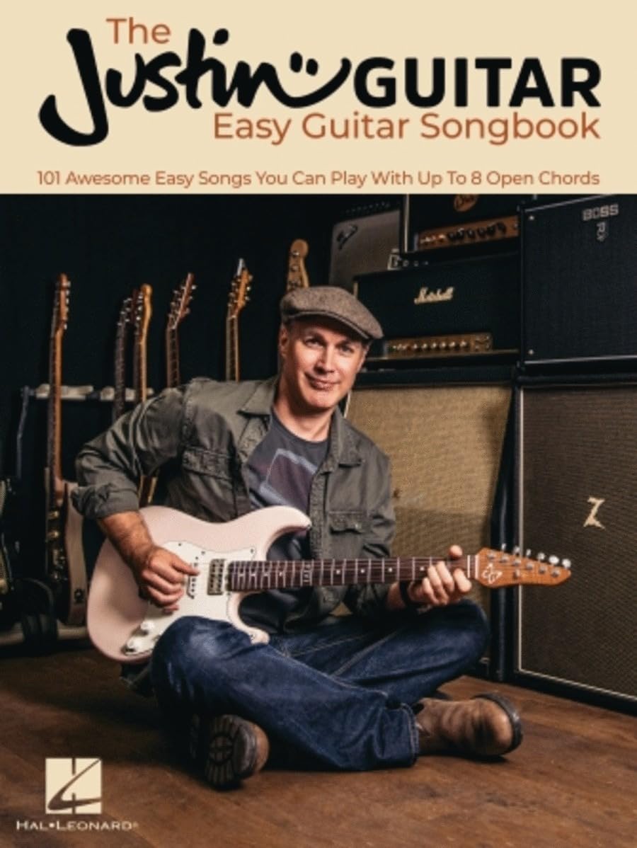 The Justin Guitar - Easy Guitar Songbook | 101 Songs Using Open Chords for Acoustic and Electric Guitar | Chord Diagrams with Lyrics | Beginner Guitar ... Songs You Can Play with Up to 8 Open Chords