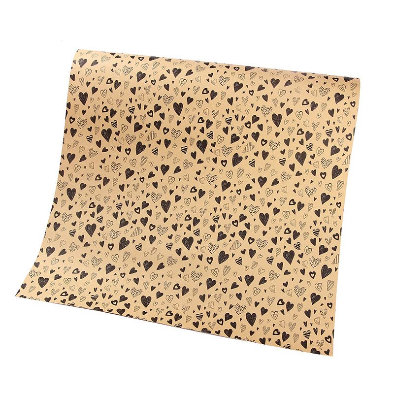 Fleurs et cadeaux enveloppés de papier kraft vintage cœur Namzi