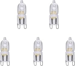 Osram Pack of 5 Halopin 66720 20 Watt 230 Volt G9 Halogen Dimmable Warm White 235 Lumen | Halogen Pin Bulb | Pin Base Lamp