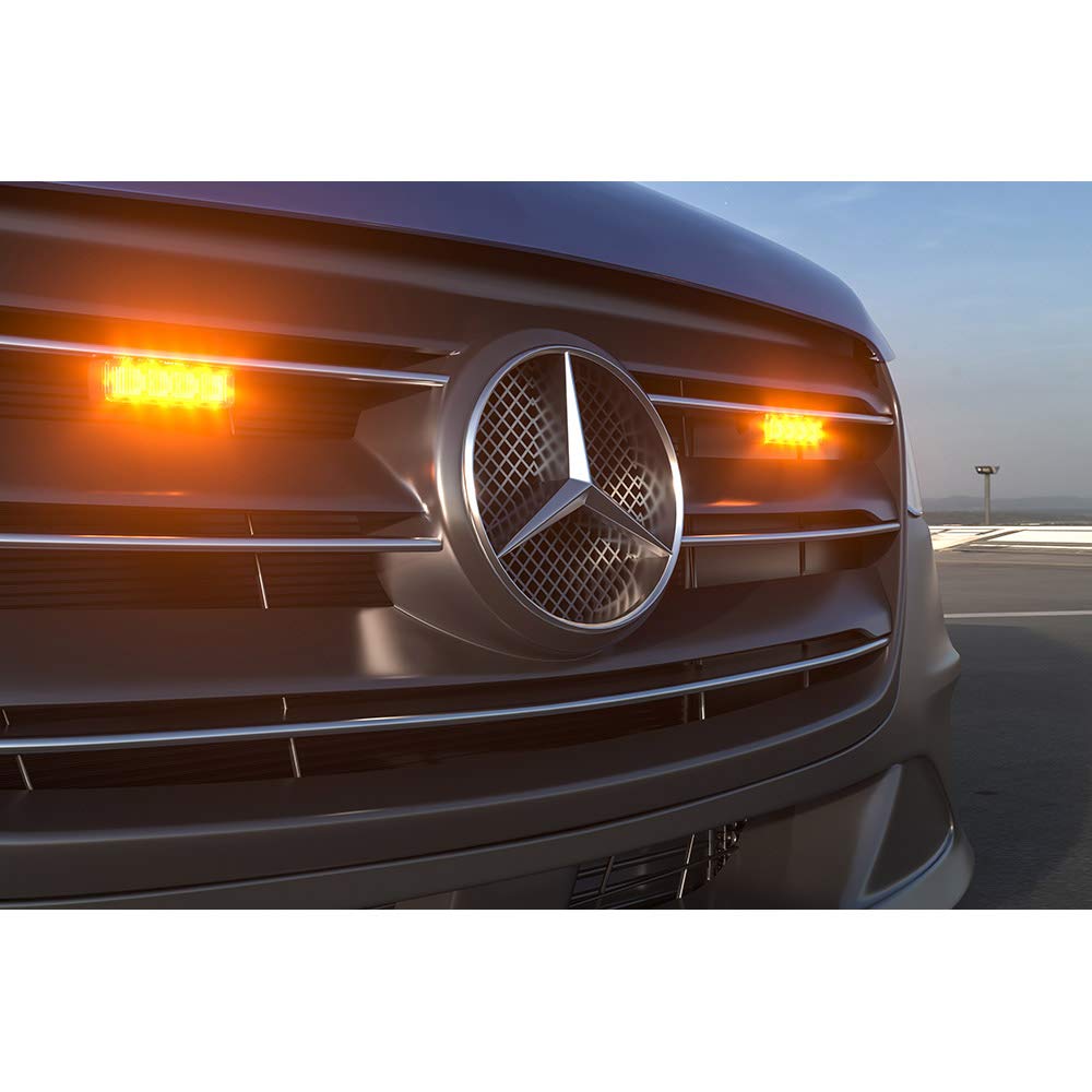 LED-MARTIN 2er Sparset R65 PROFLASH gelb - Frontblitzer - Straßenräumer -Blitzmodul - Pannendienst - Schwertransport - LKW