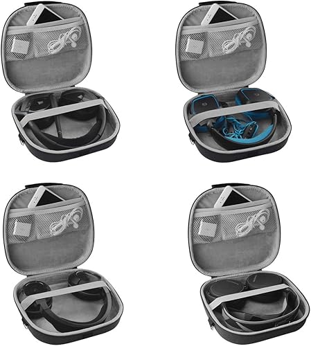 Miniatura 3 de Geekria Shield - Funda para auriculares para videojuegos para auriculares planos sobre la oreja bolsa de transporte de viaje de repuesto con