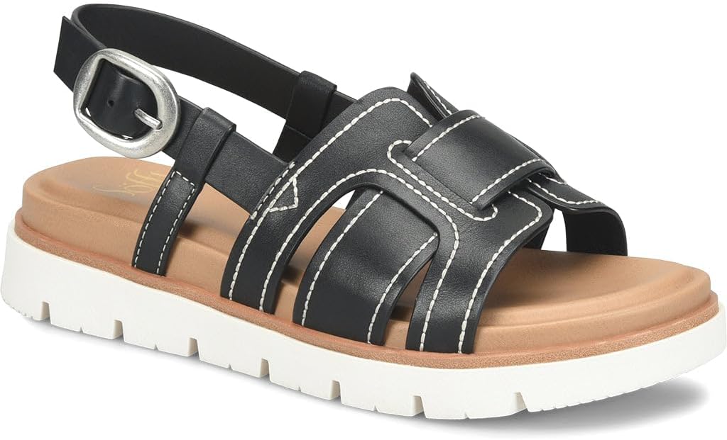 Sofft Women's Goldie Slingback Sporty Sandal Black/Medium / 7.5