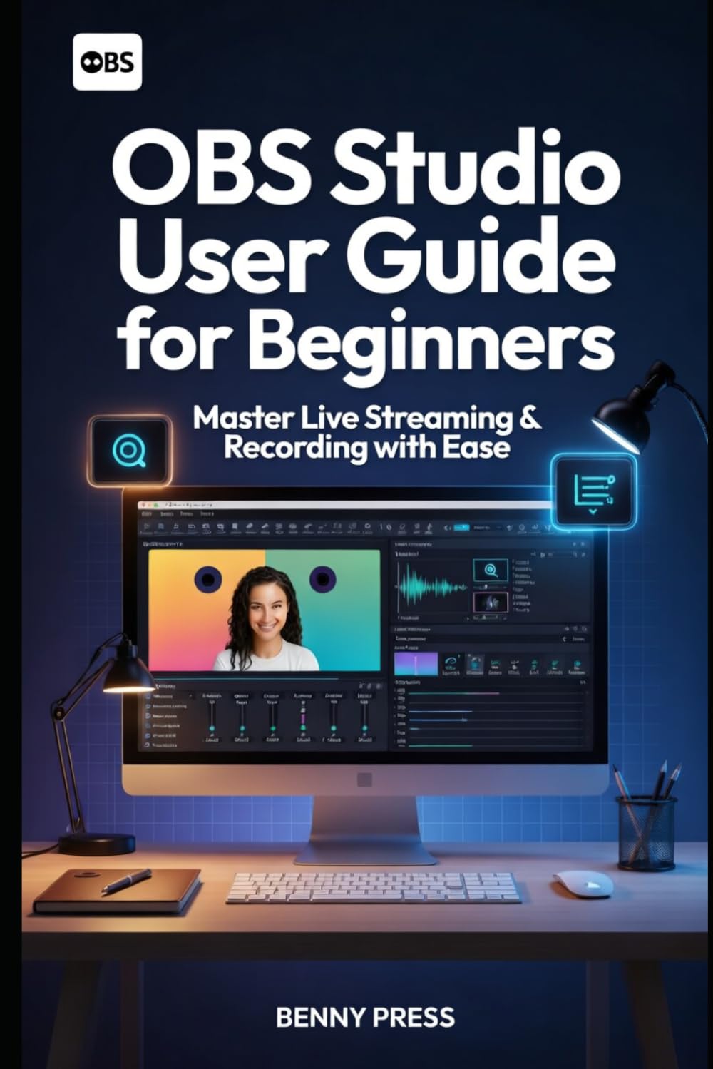 OBS Studio User Guide for Beginners: A Simple Step-by-Step Manual to Record Your Screen, Capture Audio, Add Webcam Overlays, and Create Professional Videos