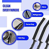 Vista 3 de Cepillo de limpieza de hendiduras, cepillo multifuncional de cerdas duras para limpieza de hendiduras, cepillo de lechada de limpieza de hendiduras