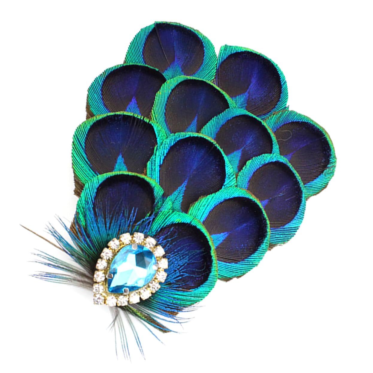 FOMIYES 3stücke Attractive Haarklammer Mit Pfauenfedern Kreatives Haaraccessoire Für Hochzeiten Und Partys Elegantes Und Leichtes Design Für Frauen Vintage-haarclip Für Besondere
