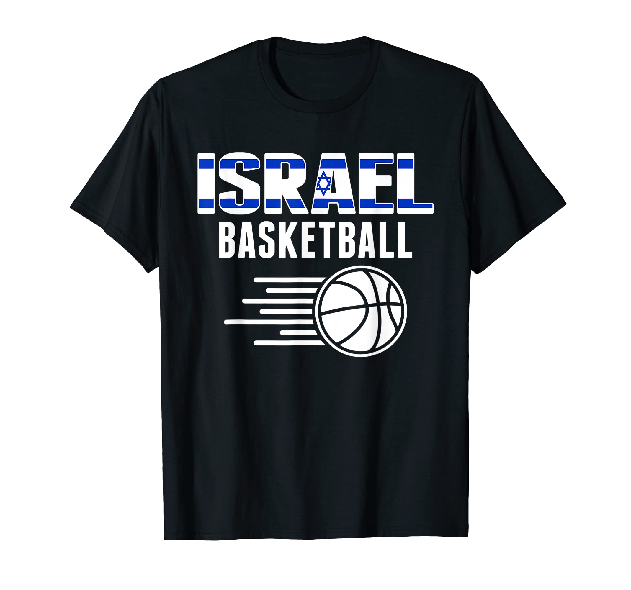 Israel Basketball Fans Jersey - Israeli Flag Sport Lovers T-Shirt