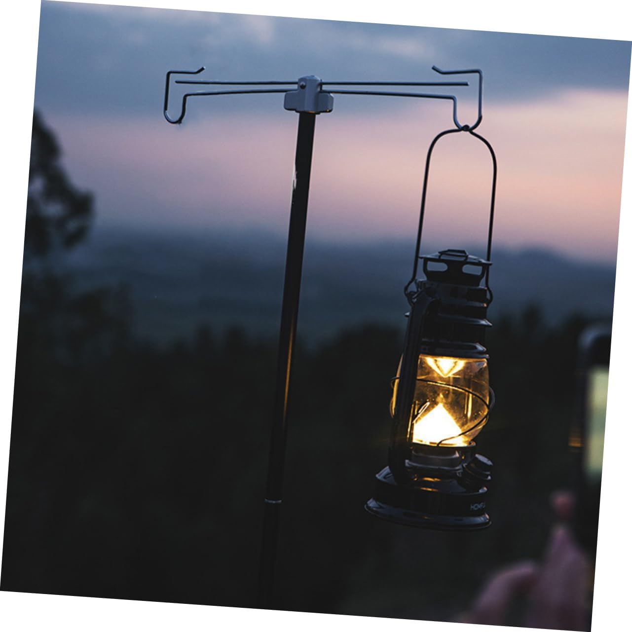 POPETPOP Camping Light Bracket Lantern Lamp Rack Outdoor Light Stand Lightweight Strong for Electric Lanterns