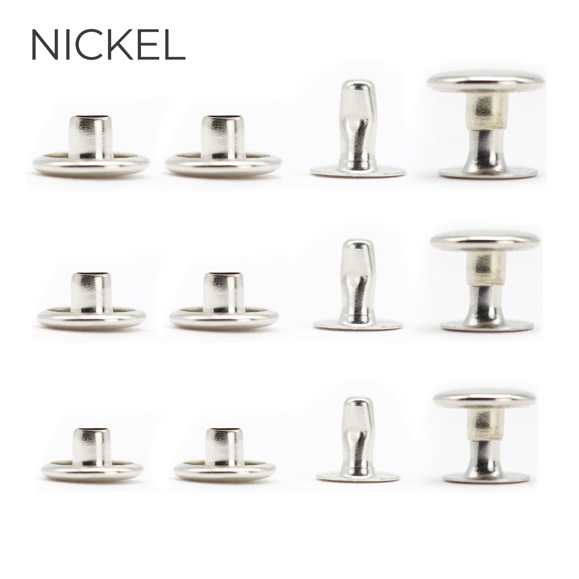 Set Di 25 Rivetti In Ottone Testa A Fungo, 1,3 Cm. ⚔️ Negozio Medievale - Foto 5