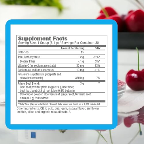 Miniatura 2 de Consult Health - Mezcla de bebida en polvo de raíz de remolacha Primo Beets con nitratos - Soporte diario de circulación con jengibre y cúrcuma - 3