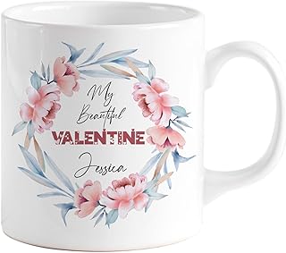 Beaver Fun, Personalized Valentine Mug for Her, Custom Valentines Day Mug, Custom Engagement Gift, Couple Gift, Girlfriend Gift, Girlfriend, Wife gift, Present for her, Present valentines day