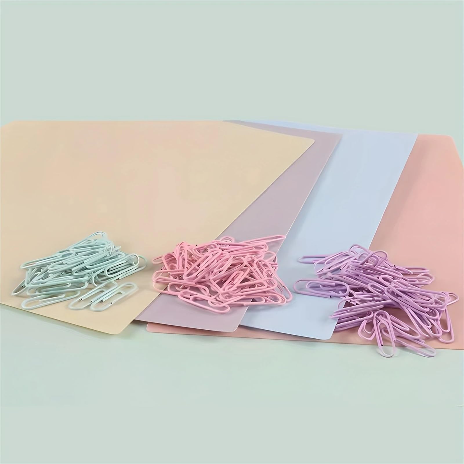 Lot de 900 trombones colorés antidérapants en métal, 28 mm, fournitures de bureau, école, maison