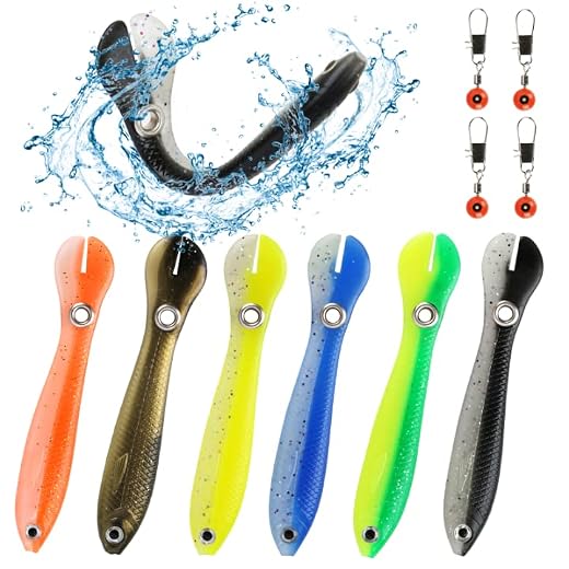 SONGTIY Soft Bionic Fishing Lure, 6PCS Realistic Swimming Loach Bait Lures, Saltwater & Freshwater Fishing Bait, Suitable for Fishing Lovers Outdoor