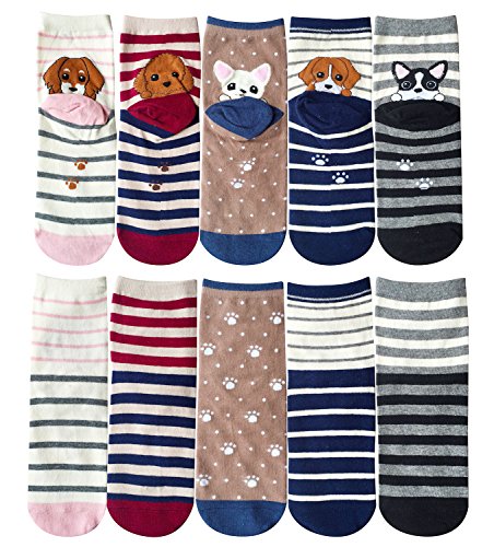 Women’s Novelty Animal Pattern Crew Ladies Socks 5 Pairs UK 4-8 — photo 3
