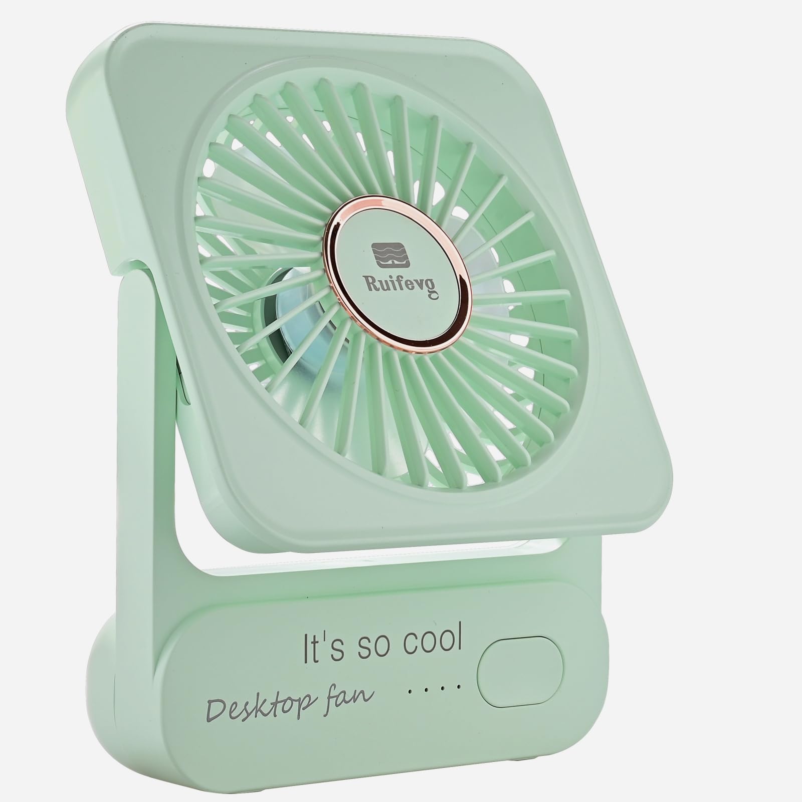 Ventilateur de bureau A219 Vert petit ventilateur de table silencieux et puissant
