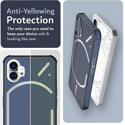 Miniatura 4 de TUDIA SKN - Funda para teléfono (1) de ajuste resistente, a prueba de golpes, anti-amarilleamiento, agarre delgado, poliuretano termoplástico