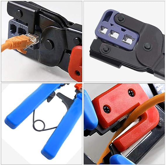 Professional Multi-function Wire Crimper telephone tool crimps cable wire stripper wire crimper and cuter for 8P8C(RJ-45) 6P2C 6P4C 6P6C RJ-11 RJ-22(4P2C 4P4C)handset modular plug