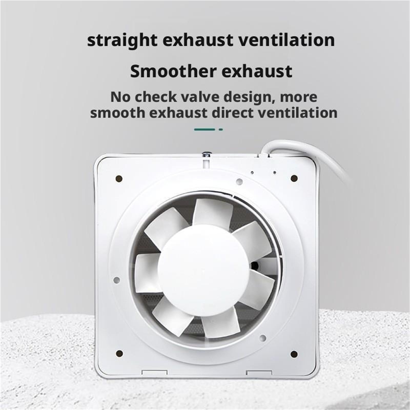 Ventilatore Ventilatore Di Scarico Da Parete In Vetro Rotondo 6 Pollici Per Finestra Bagno,Resistenza,per sfiato