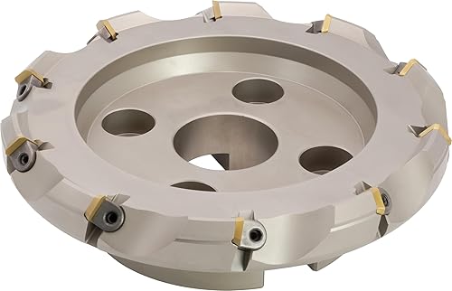 Miniatura 3 de Molino de cara indexable (carcasa) de 2" 45°, diámetro del orificio del eje de 3/4", 3 flautas, con 3 piezas de inserciones de carburo SEAN42