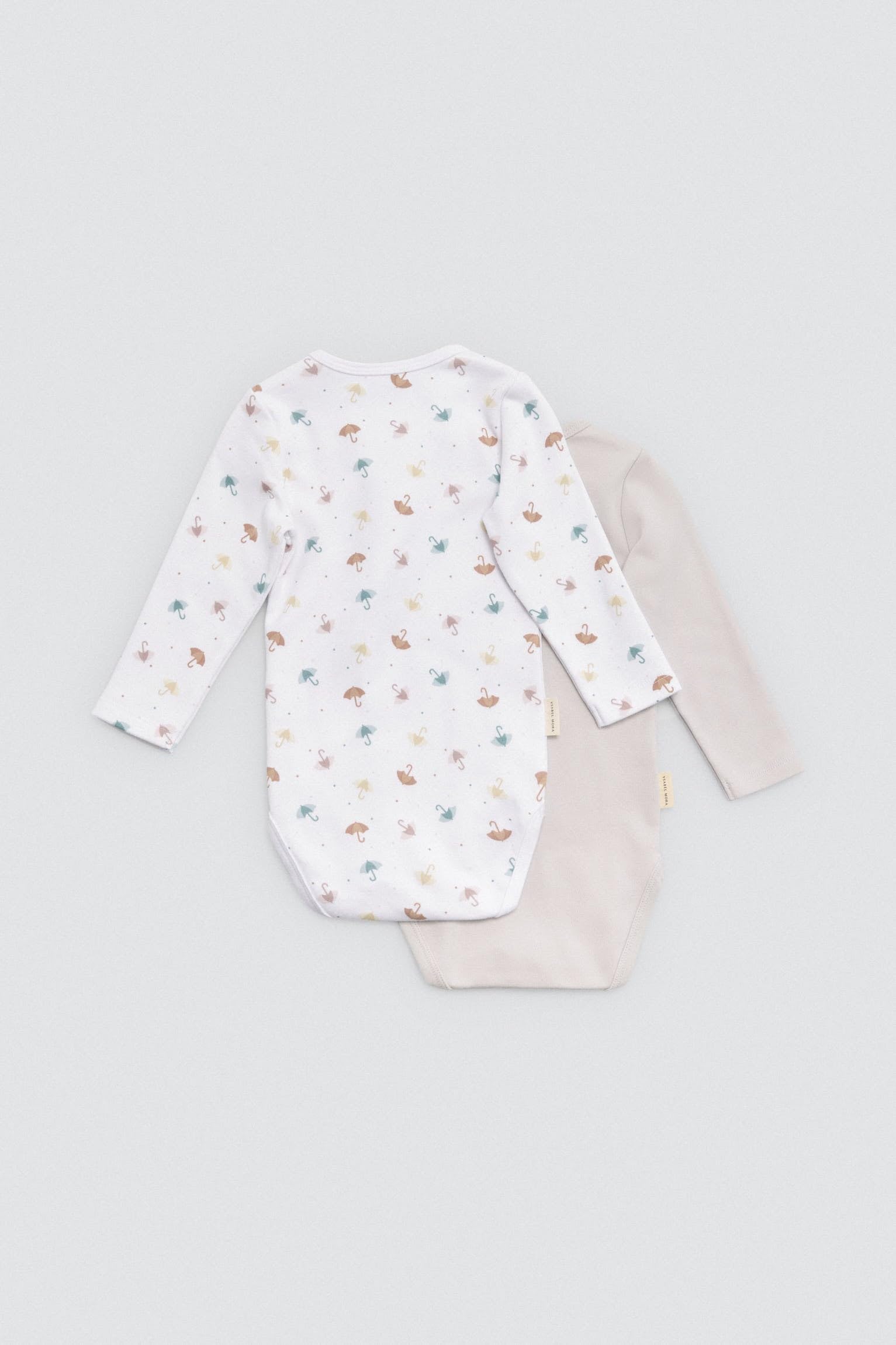 YSABEL MORA Confezione 2 Body Neonato Manica Lunga Cotone Naturale Confortevole ed Ergonomico per Inverno, Mantiene Temperatura Ideale, Stampe Dolci, Interno Felpato, 60% Cotone 40% Poliestere