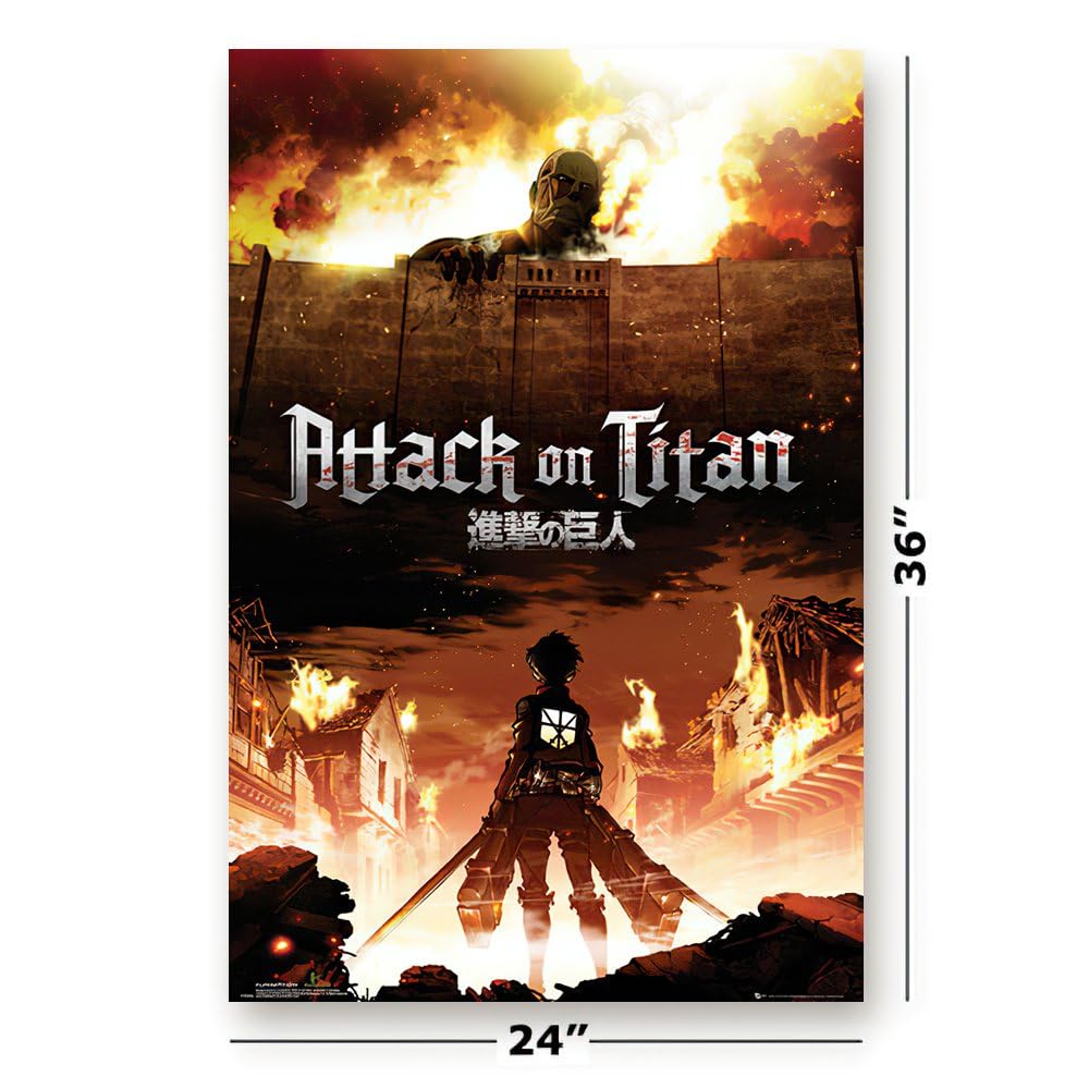 Amazon.com: POSTER STOP ONLINE Attack on Titan - Japanese Anime TV